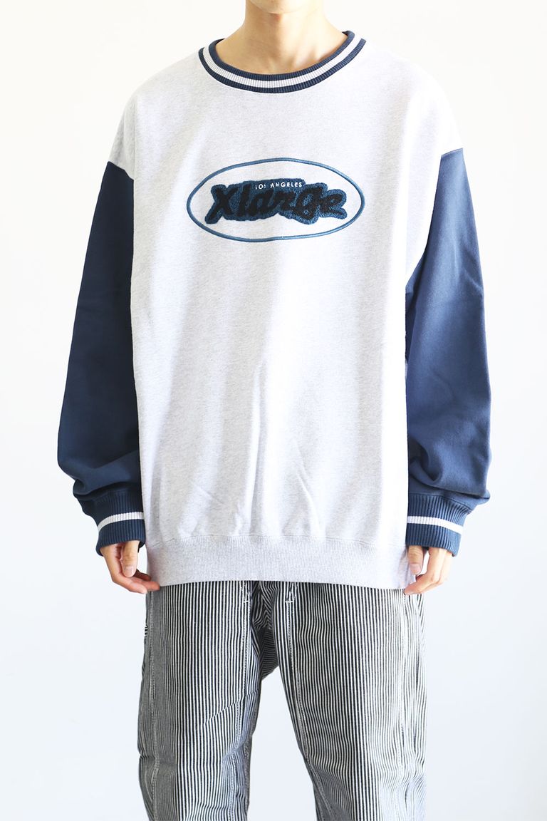 XLARGE - RETRO CREW NECK SWEAT / アッシュ | Tempt