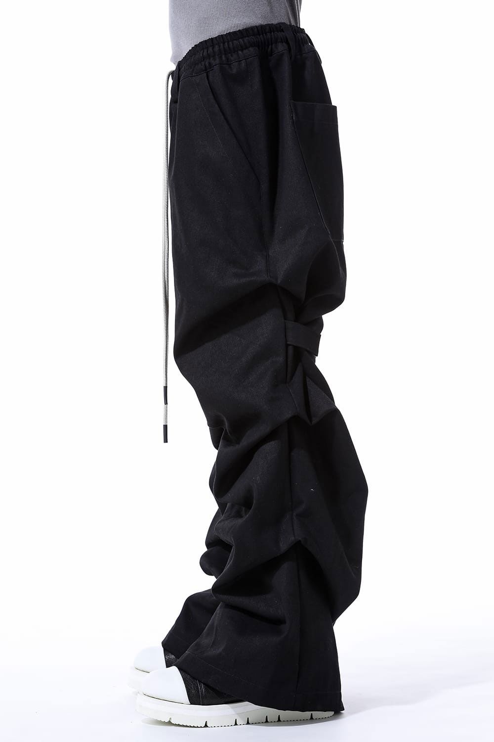 デニムタックワイドパンツ / Denim Tuck Wide Pants / ブラック / ag-10080-3