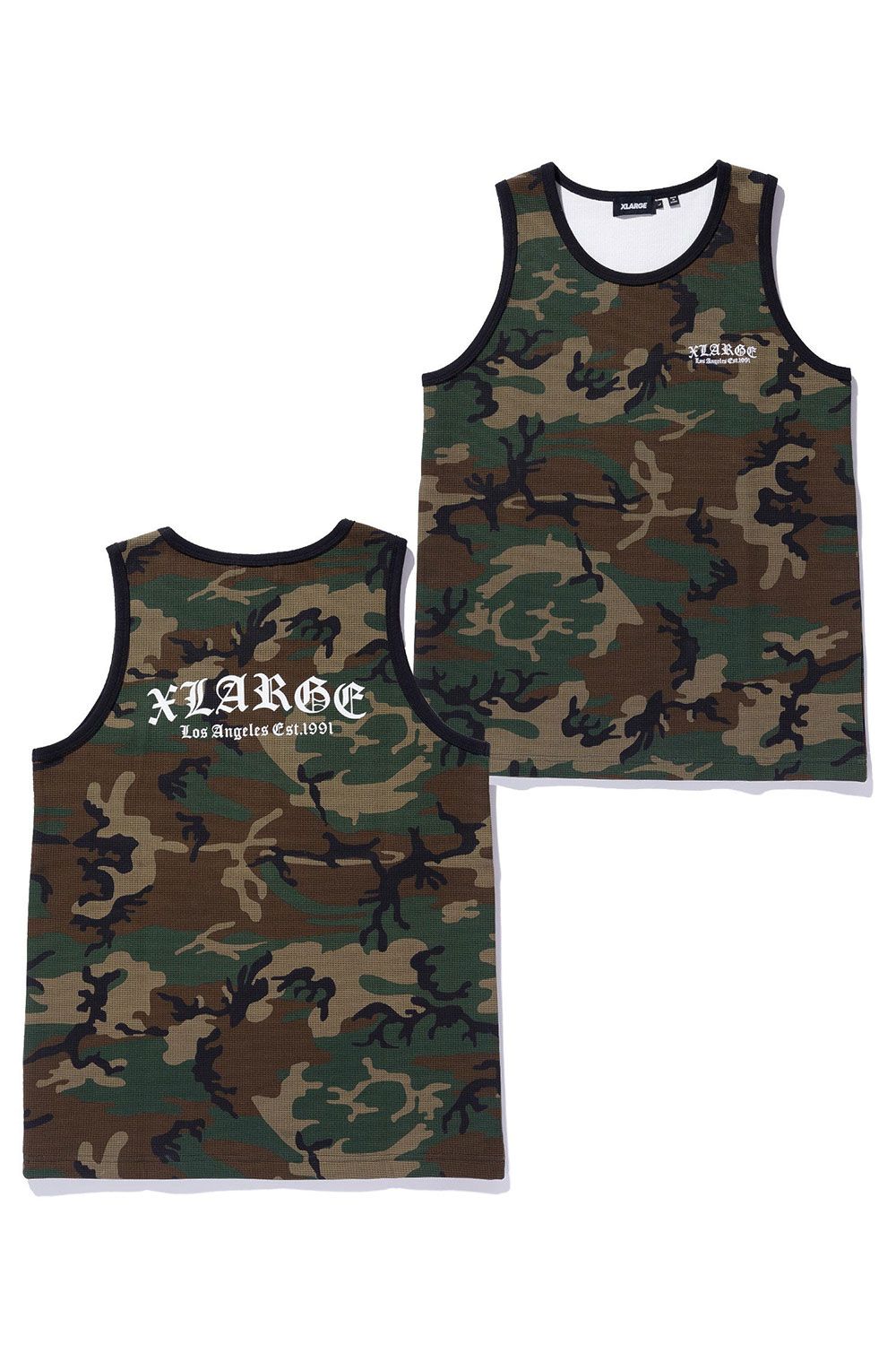 早い者勝ち XLARGE OLD OG TANK TOP コーデのアクセントに XLARGE / OLD ENGLISH WAFFLE TANK TOP