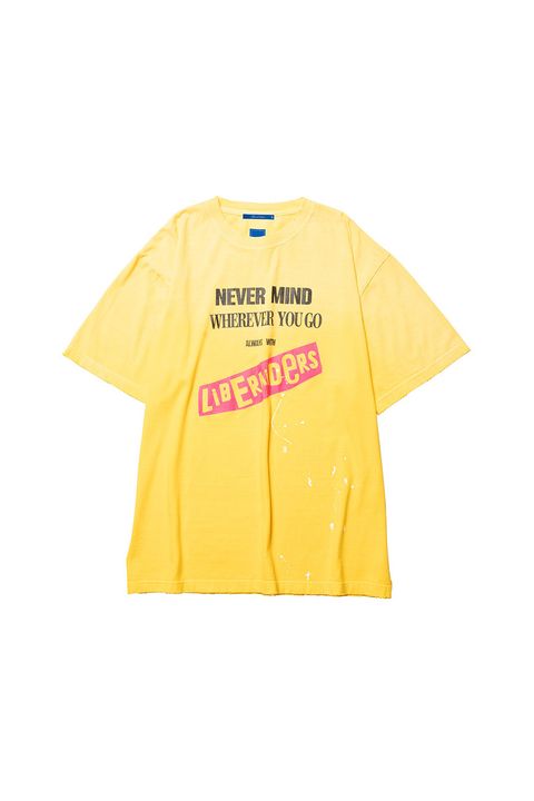 FADED PUNK LOGO TEE / イエロー