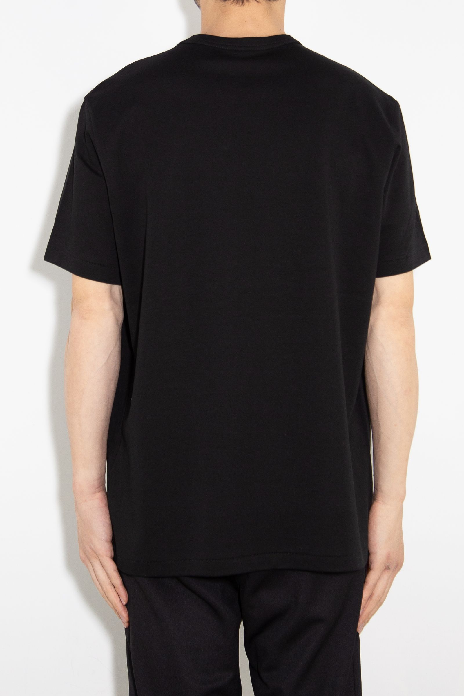 COTTON DOUBLE FACE S/S TEE / ブラック