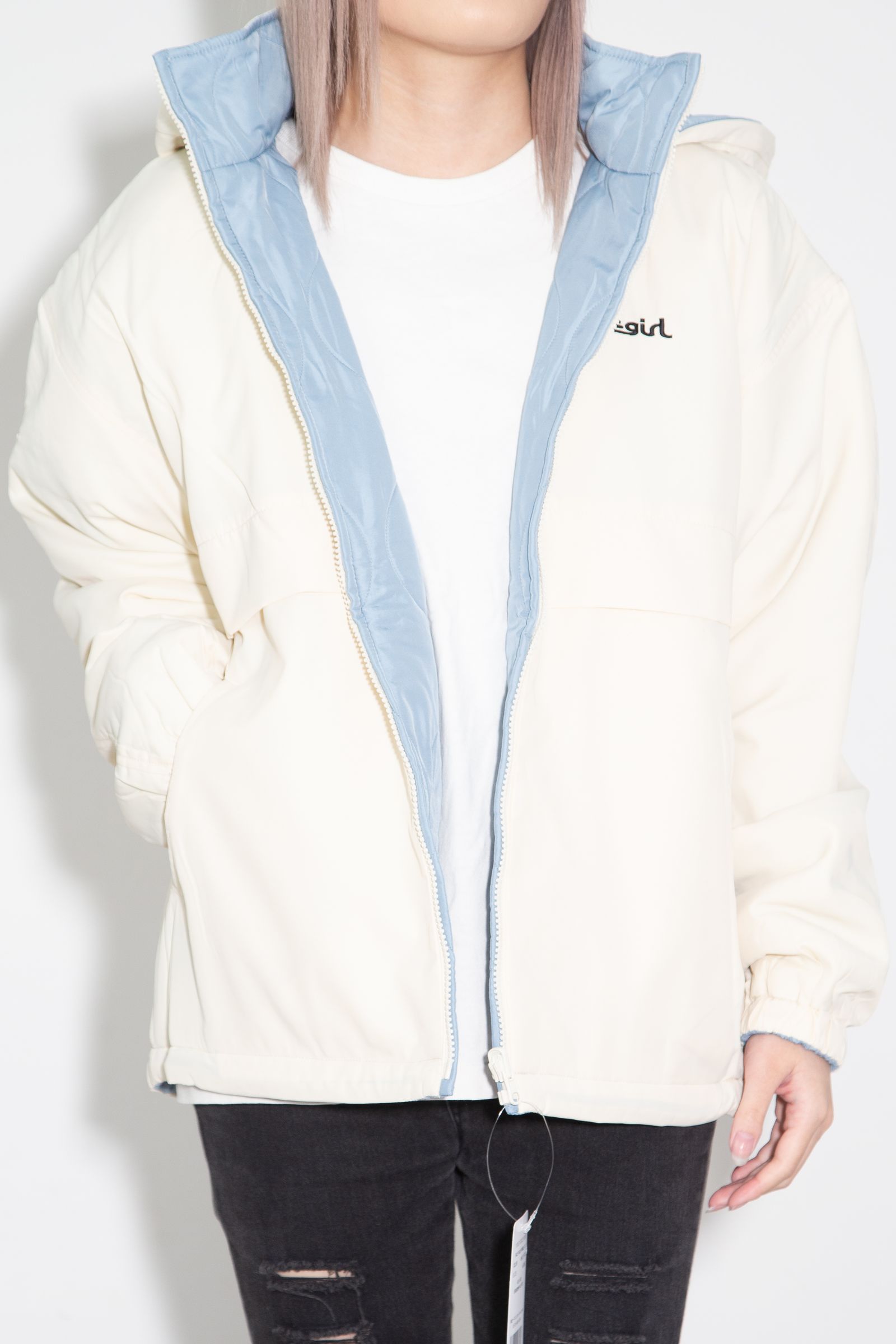 FACE PATCH REVERSIBLE JACKET / ホワイト