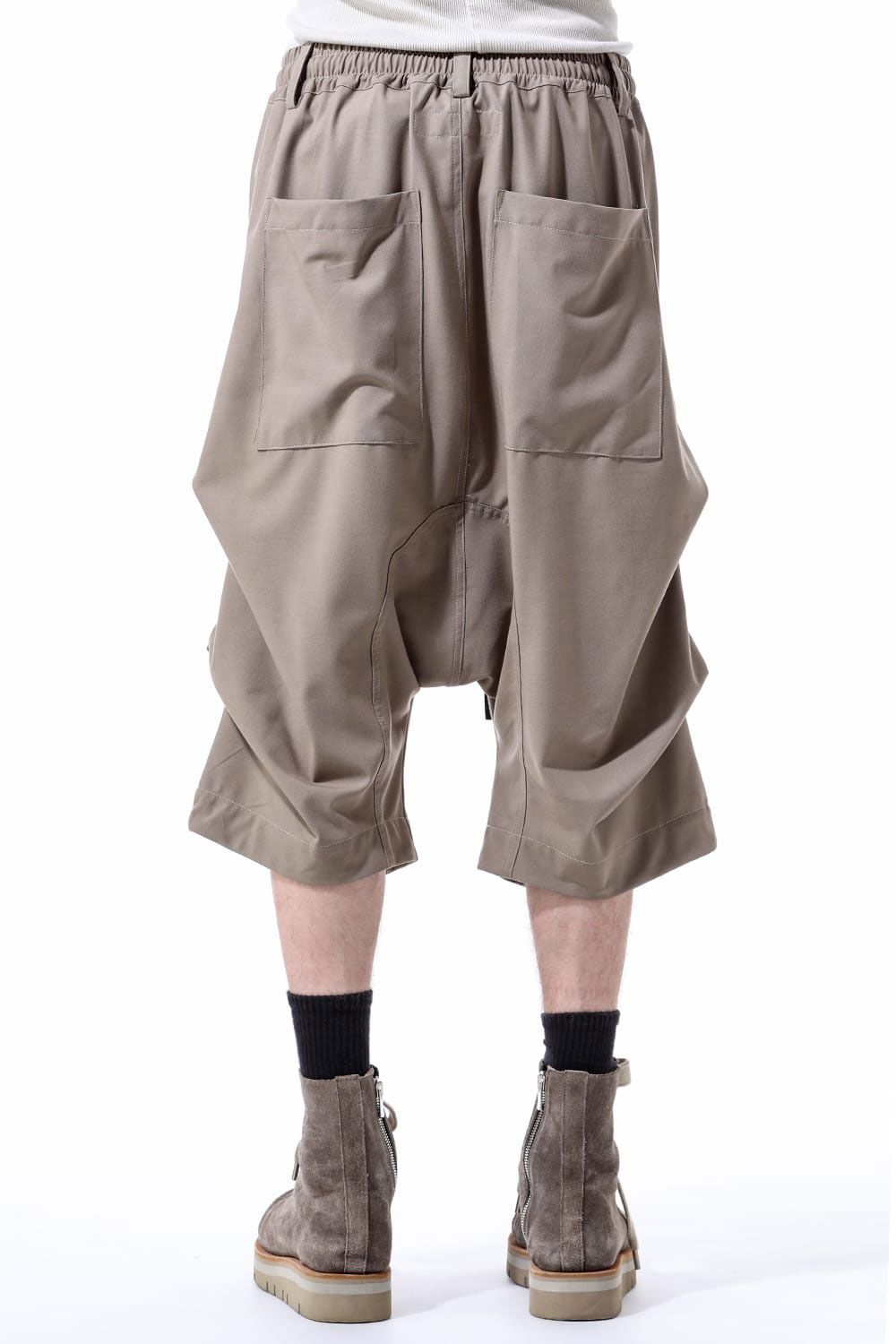 [ラスト1点 サイズ1] サマーウールタックショーツ / Summer Wool Tuck Shorts / ブラック / ag-11020-2