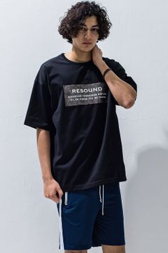 BANDANA BOX ROGO OVER TEE / ブラック