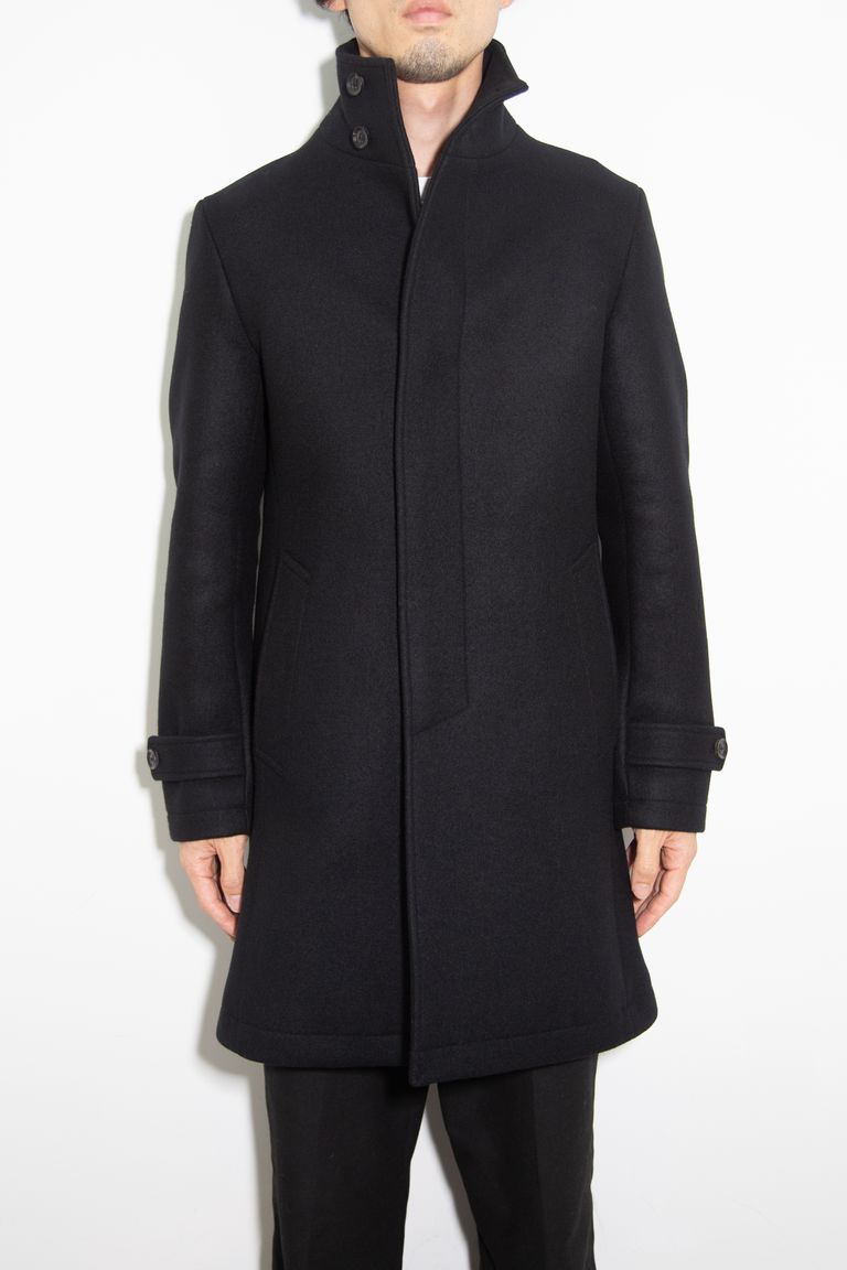 junhashimoto - STAND COLLAR COAT / ブラック | Tempt