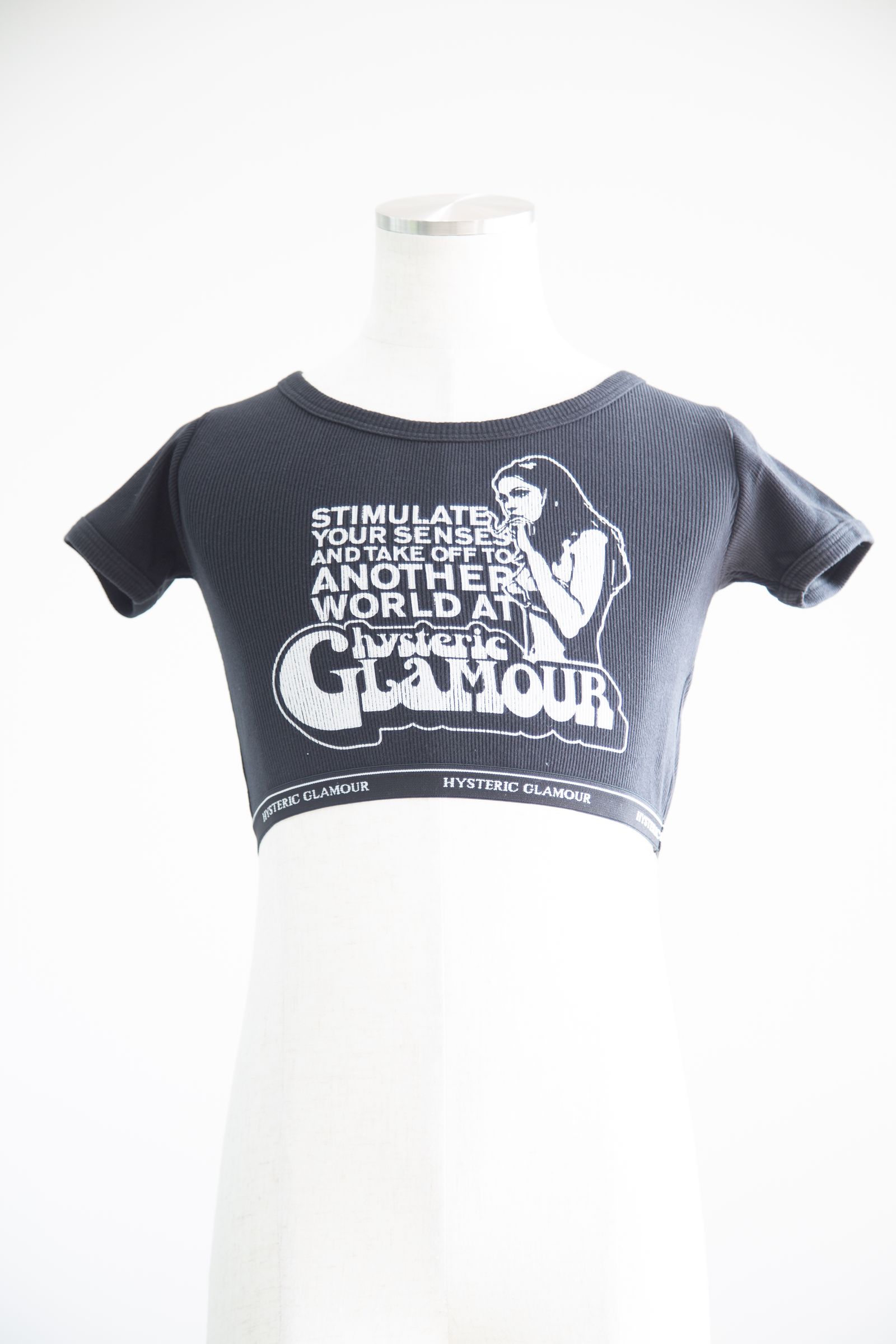 HYSTERIC GLAMOUR - SMOKING GIRL チビTシャツ / ホワイト | Tempt