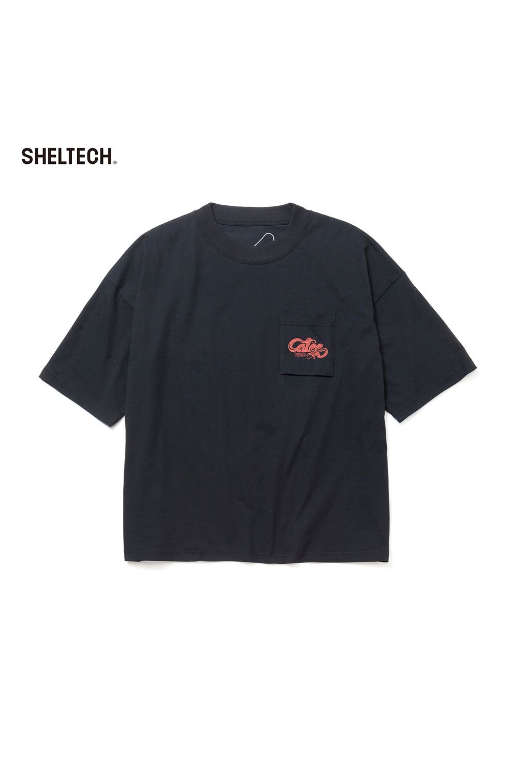× SHELTECH®︎ CL SNAKE LOGO DROP SHOULDER TEE / ブラック