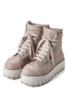 BOOTS / アッシュピンク×ホワイト