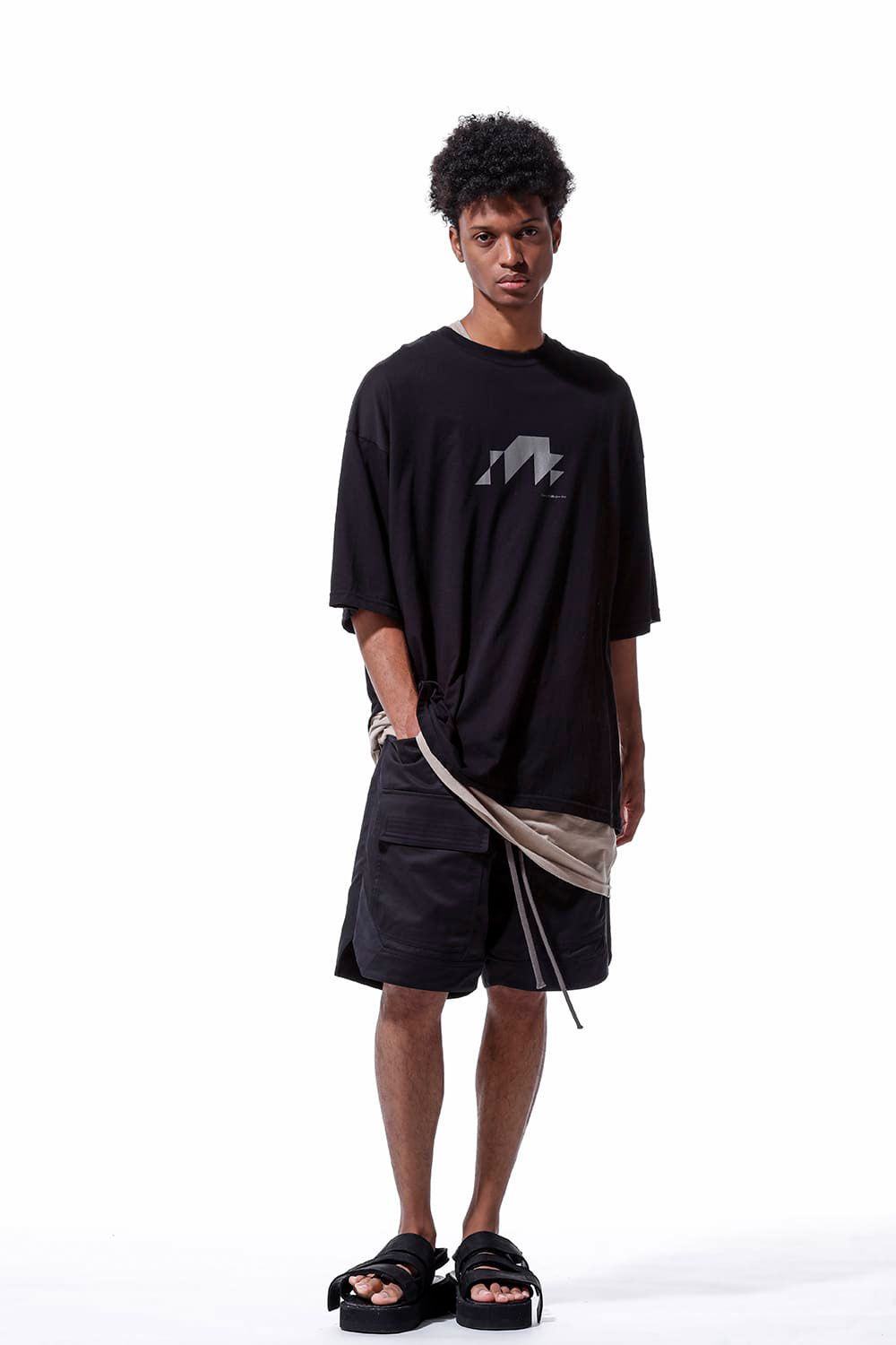 ナンバープリントオーバーサイズTシャツ / Numbering Print Over Sized T-Shirts / ブラック