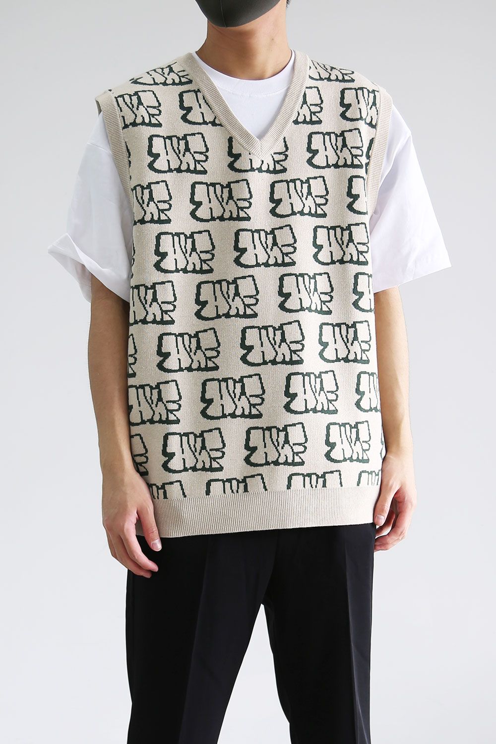 同梱不可】 ハフ HUF SLOANE SWEATER VEST ニットベスト セーター