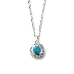 Round Stone Pendant - L / ブルー