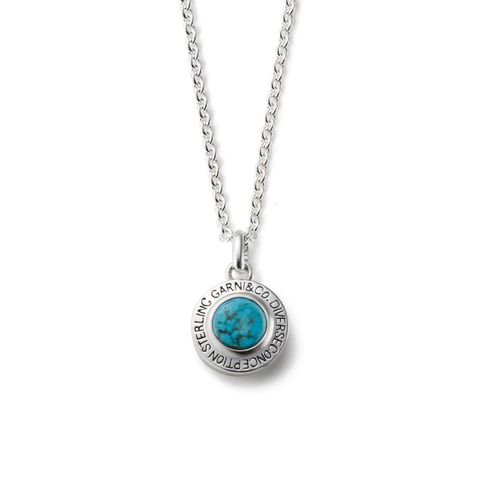 Round Stone Pendant - L / ブルー