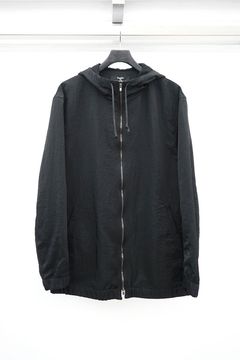 Water-Repellent Nylon Zip-Up Parka / ブラック
