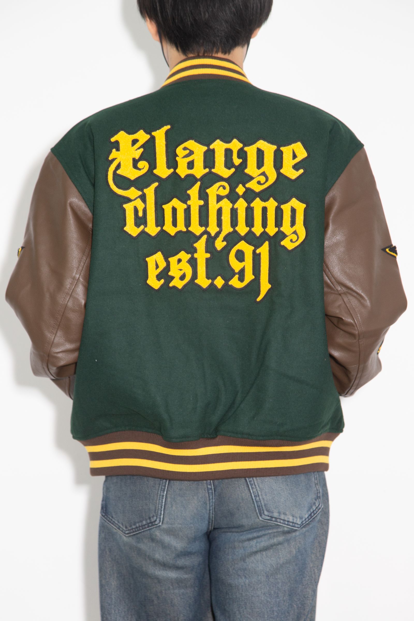 ［ラスト1点 サイズL］VARSITY JACKET / グリーン