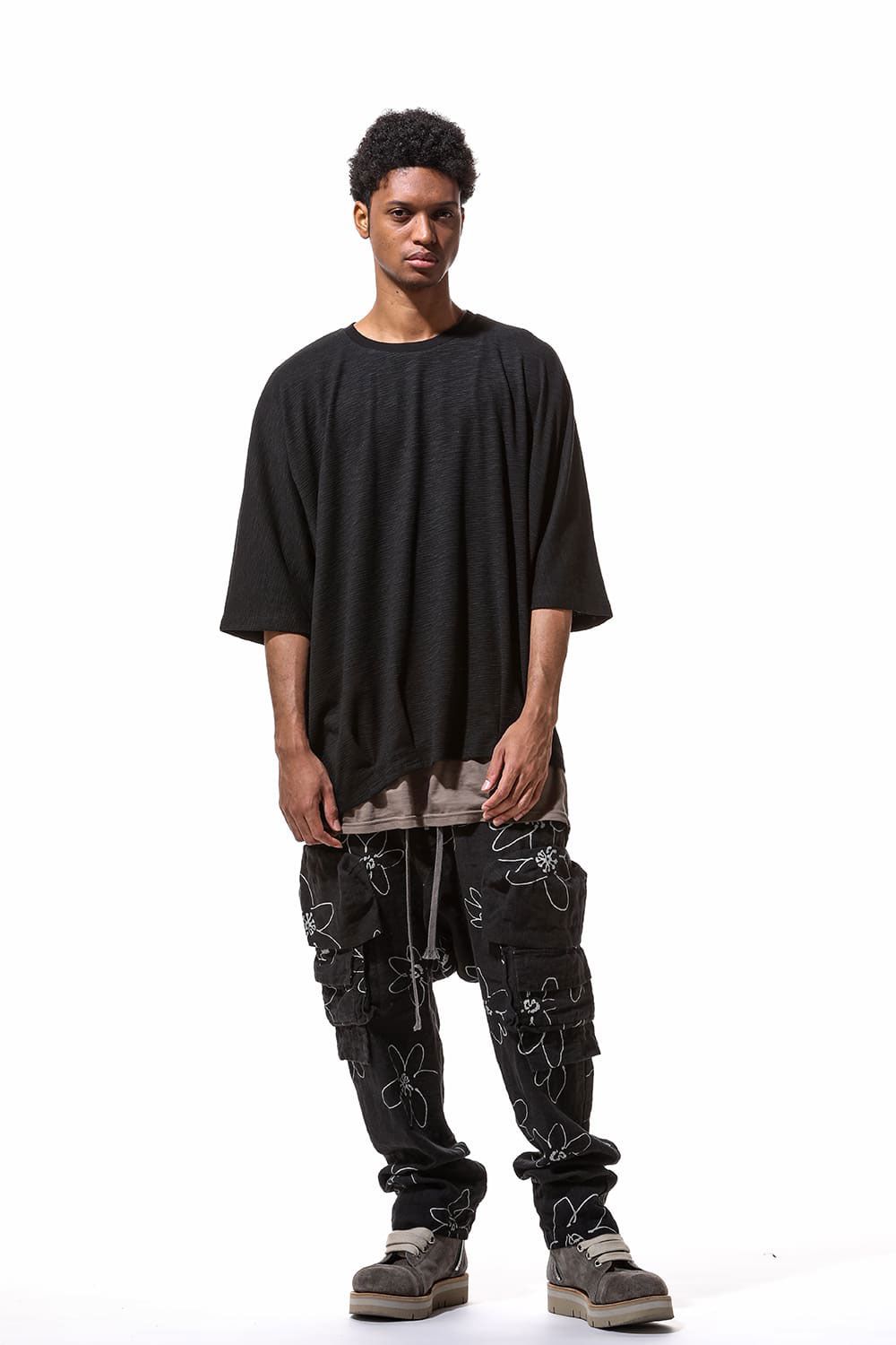 サーフニットタックドルマンTシャツ / Tuck Dolman Tee / ブラック / ag-9078