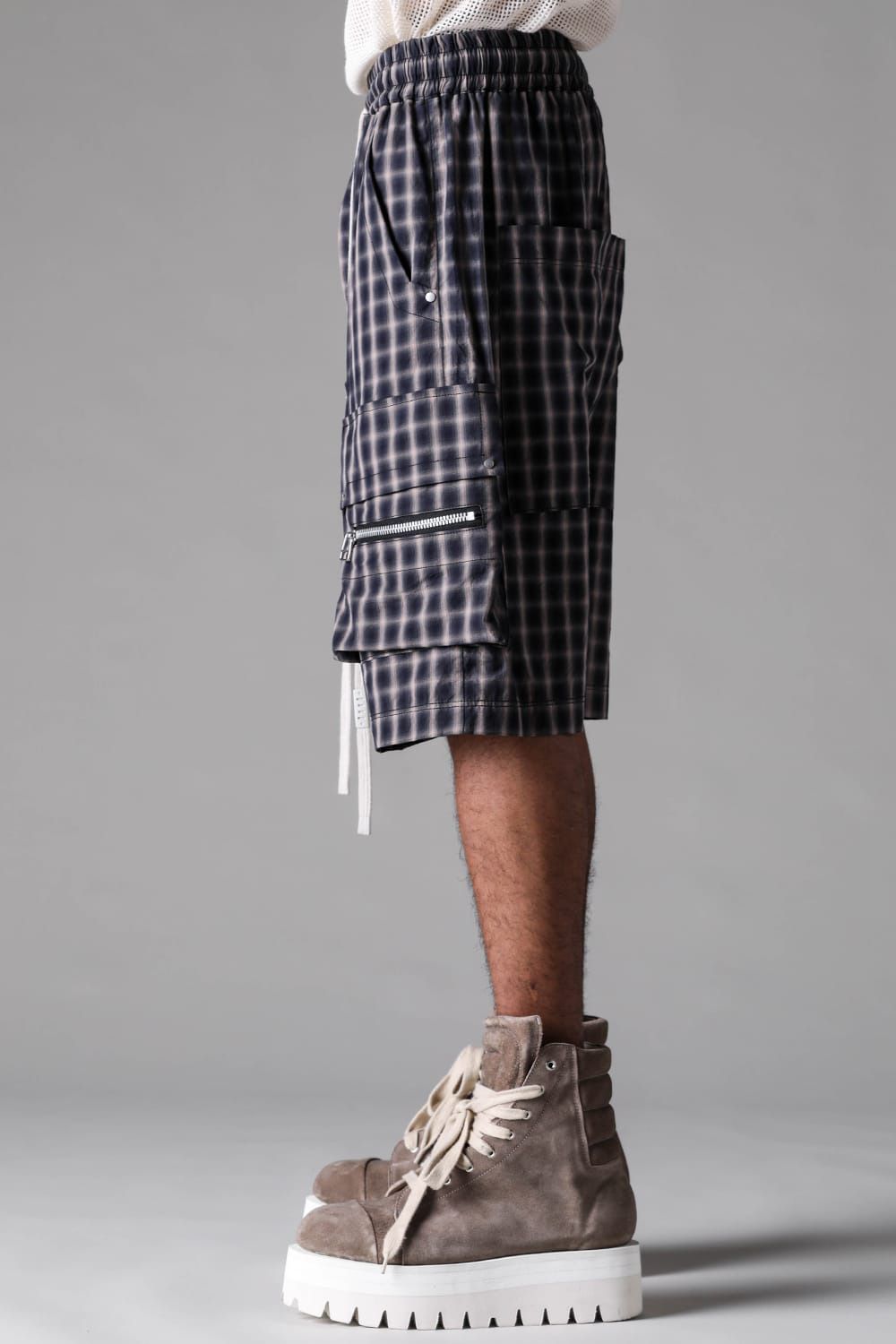 Plaid Cargo Shorts