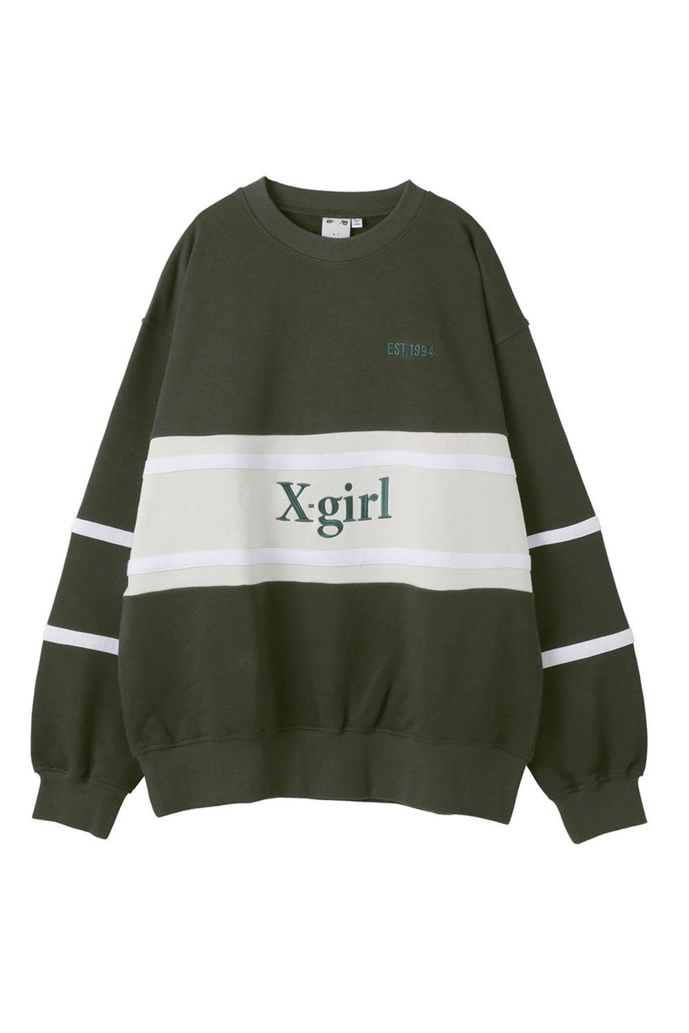 X-girl - OLDIES SWEAT TOP / チャコール | Tempt