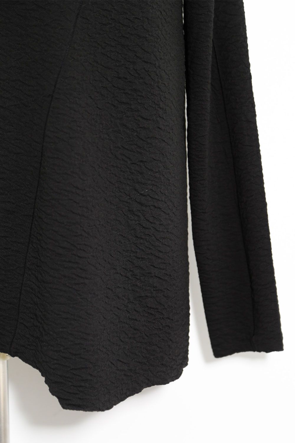 LONG SLEEVE T-SHIRT 223-301 / シボ加工ロングスリーブTee / ブラック