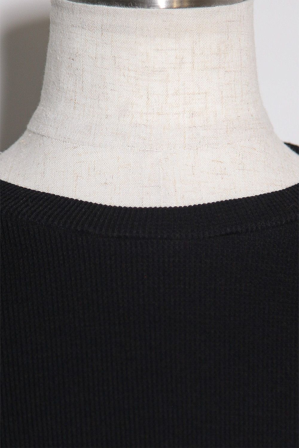 [ラスト1点 サイズ2] LAYERED CREW NECK TOP / ブラック / ag-12111