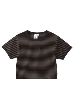 OUTLINE OVAL LOGO S/S TOP / ブラウン