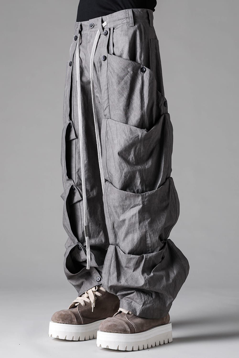 Sumi Dyed Side Layered Pants
