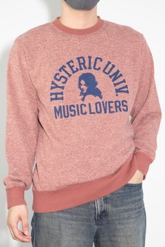 MUSIC LOVERS スウェット / レッド
