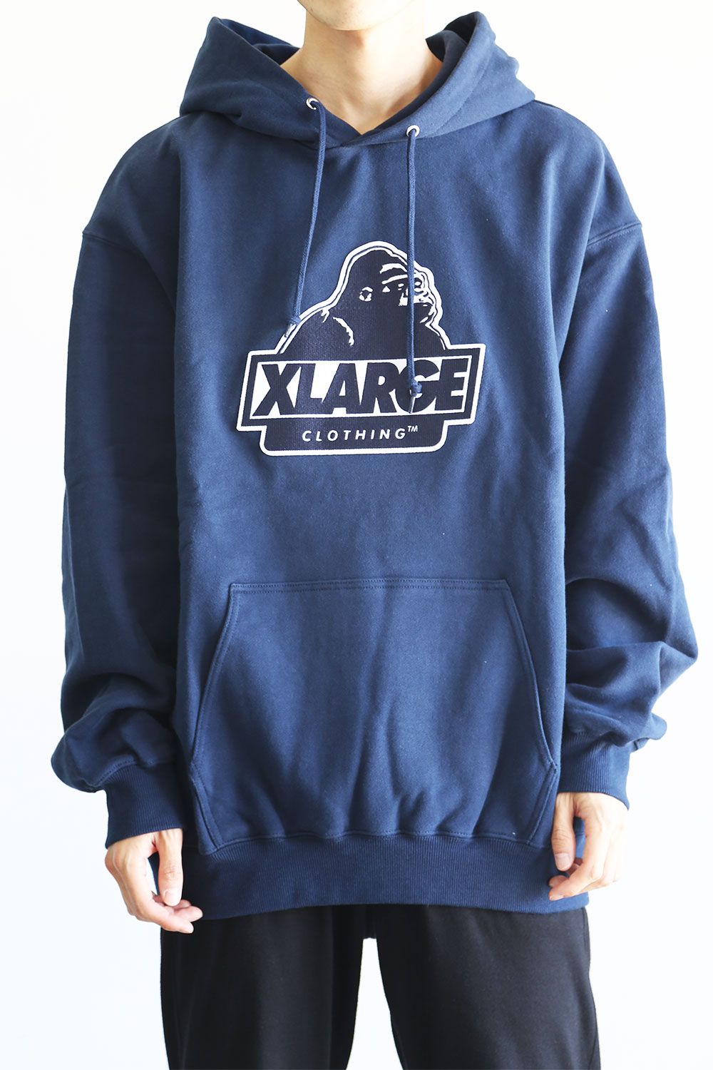 XLARGE - SLANTED OG PATCHED HOODED SWEAT / ネイビー