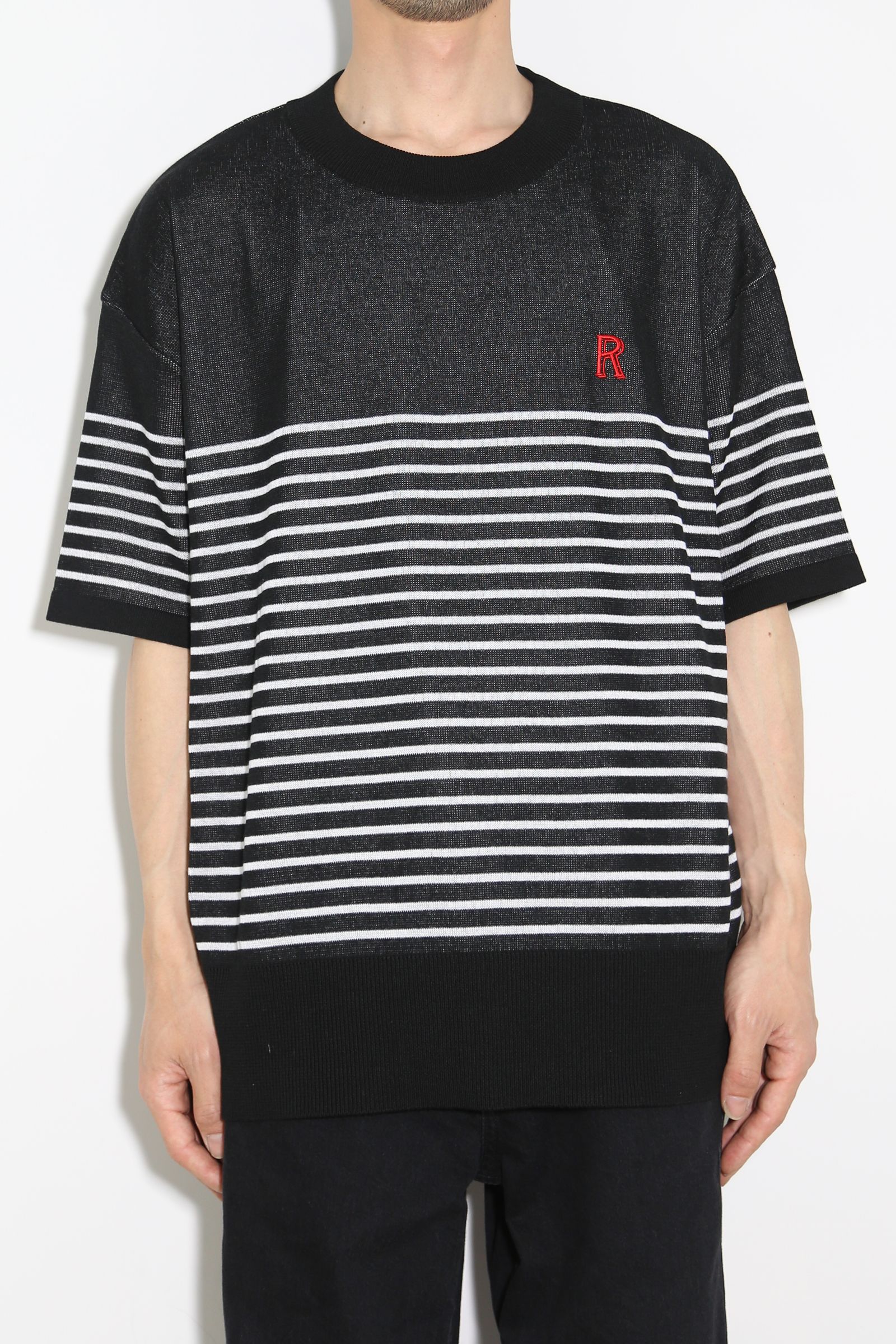MARIN BORDER HALF KNT / ブラック