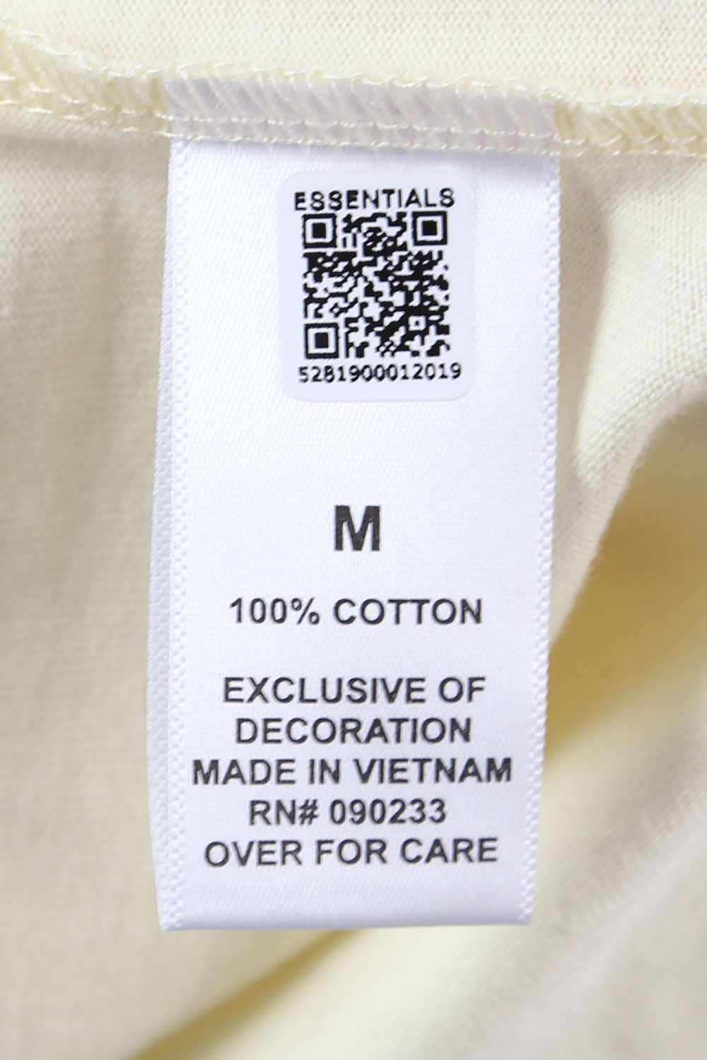FRONT LOGO L/S TEE / クリーム