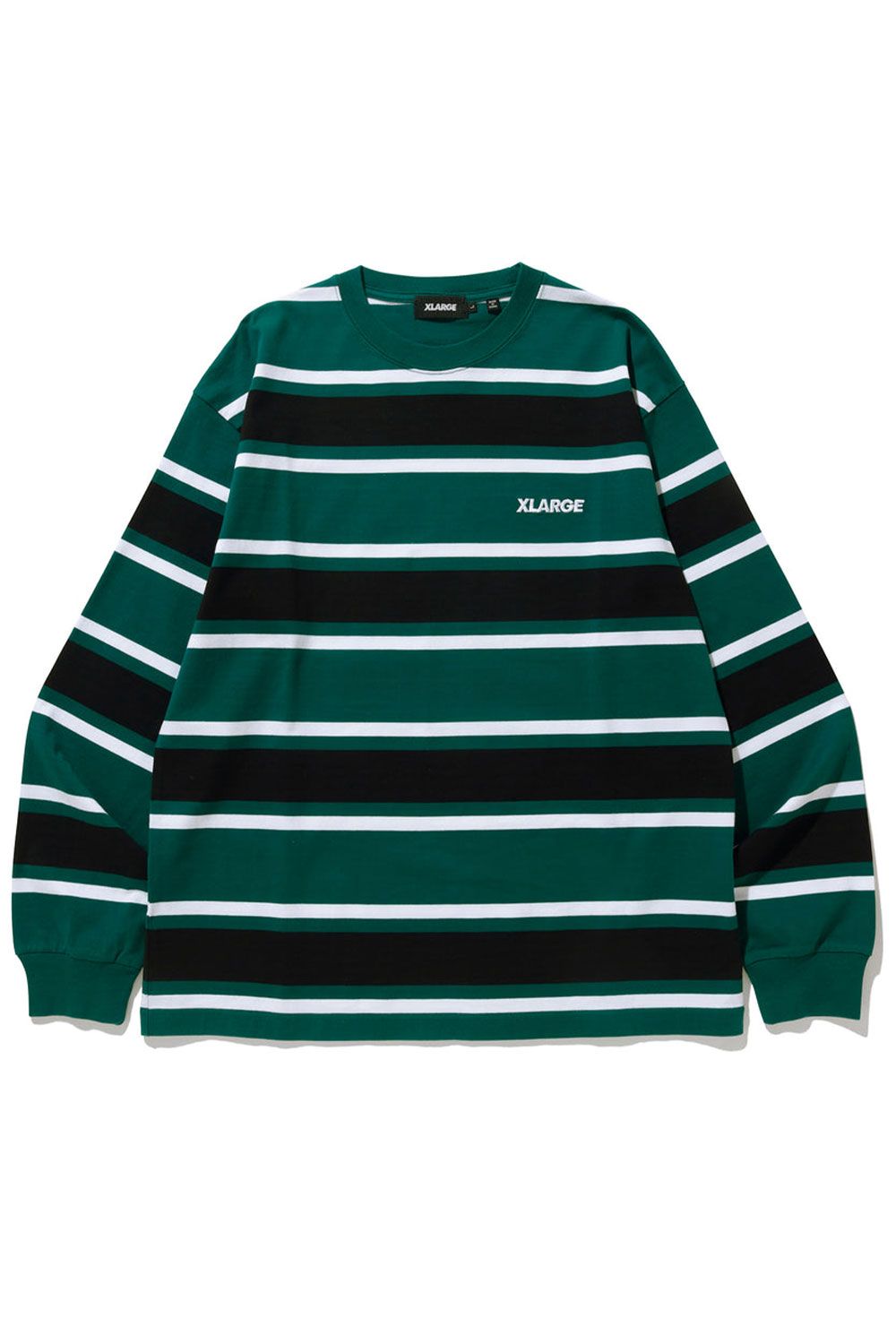 XLARGE - STANDARD LOGO BORDER L/S TEE / ブラック | Tempt