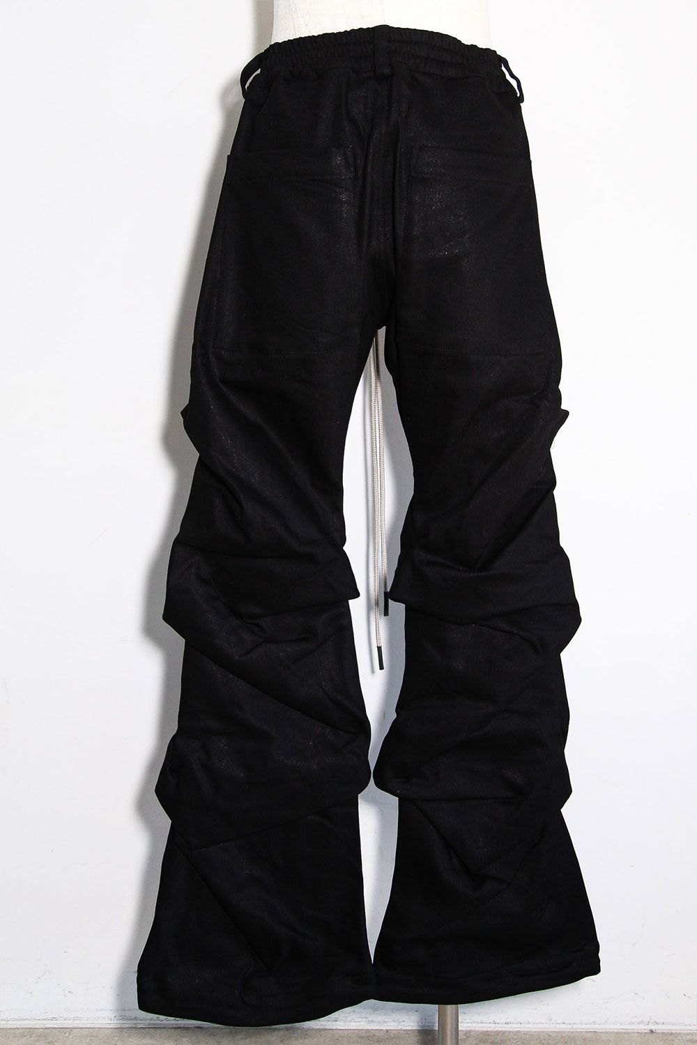 ブーツカットタックパンツ / BOOTS CUT TUCK PANTS / ブラック / ag-8060-2