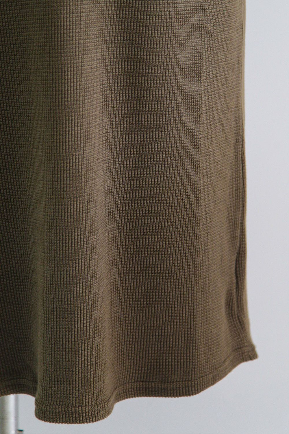 [ラスト1点 サイズ1] ロング丈ワッフルタンクトップ / Long Length Tank Top / オリーブ / ag-10096-2