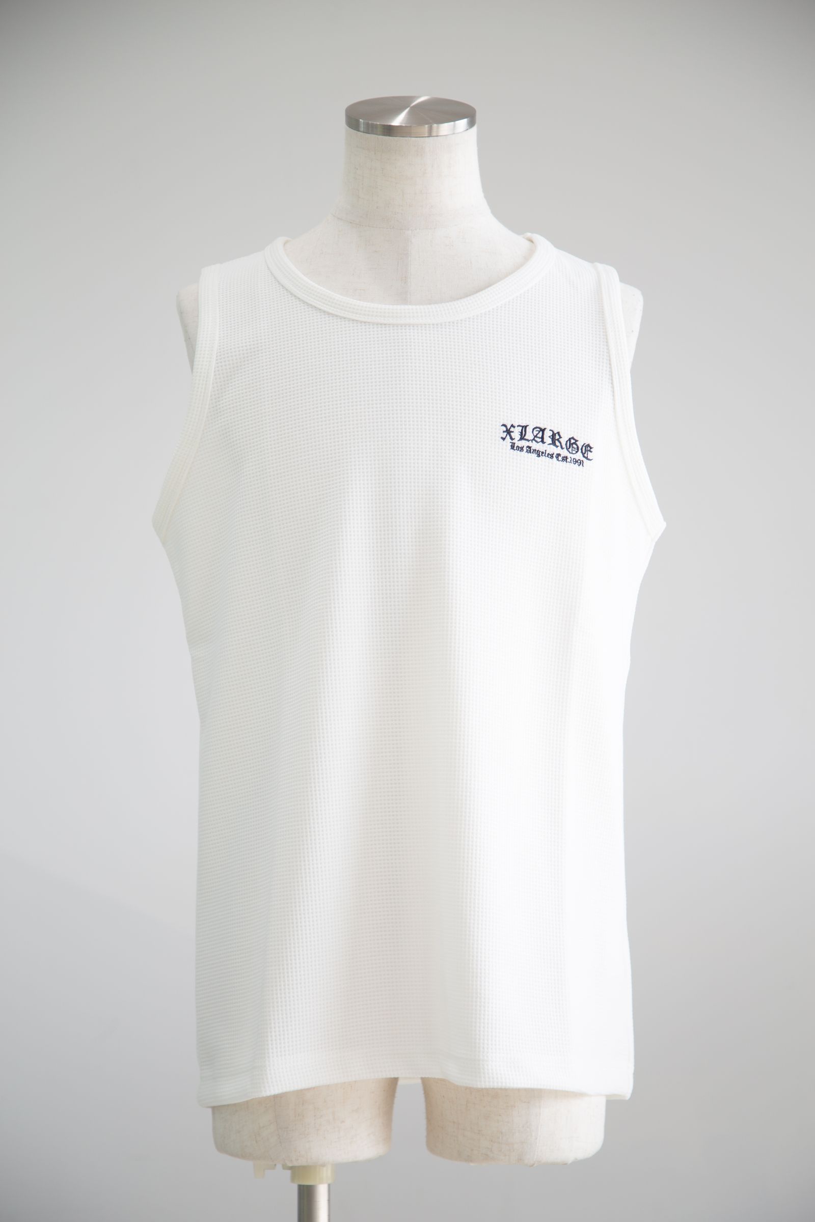 OLD ENGLISH WAFFLE TANK TOP / ホワイト