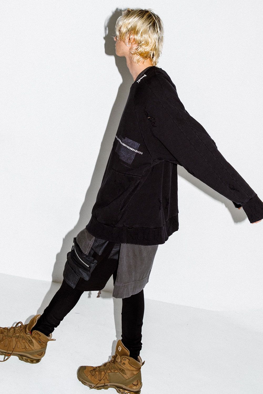 Cargo Sarouel Bomber Heat Shorts / ブラック