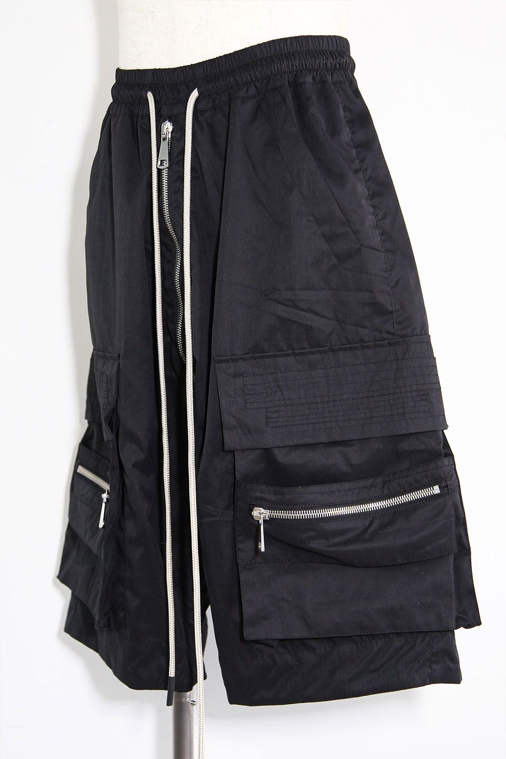 ナイロンカーゴショーツ / Nylon Cargo Pants / ブラック / ag-11023-2