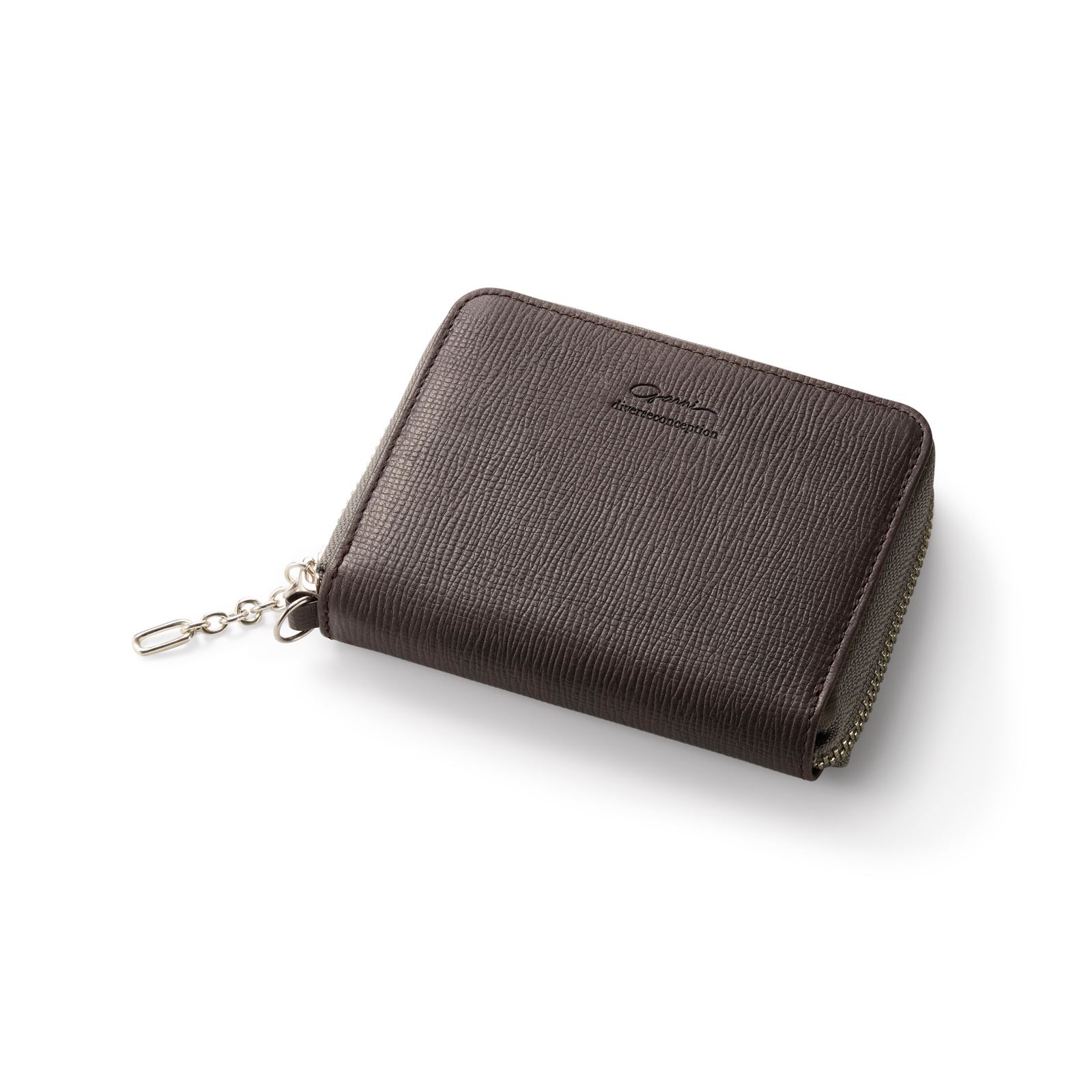 Sign Zip Fold Wallet / ブラウン