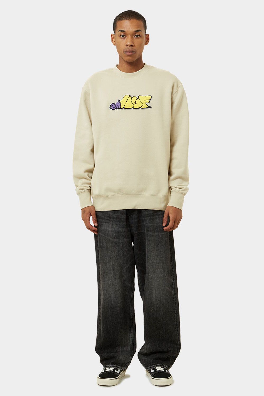 [ラスト1点 サイズXL] DOG SENSE CREWNECK / STONE