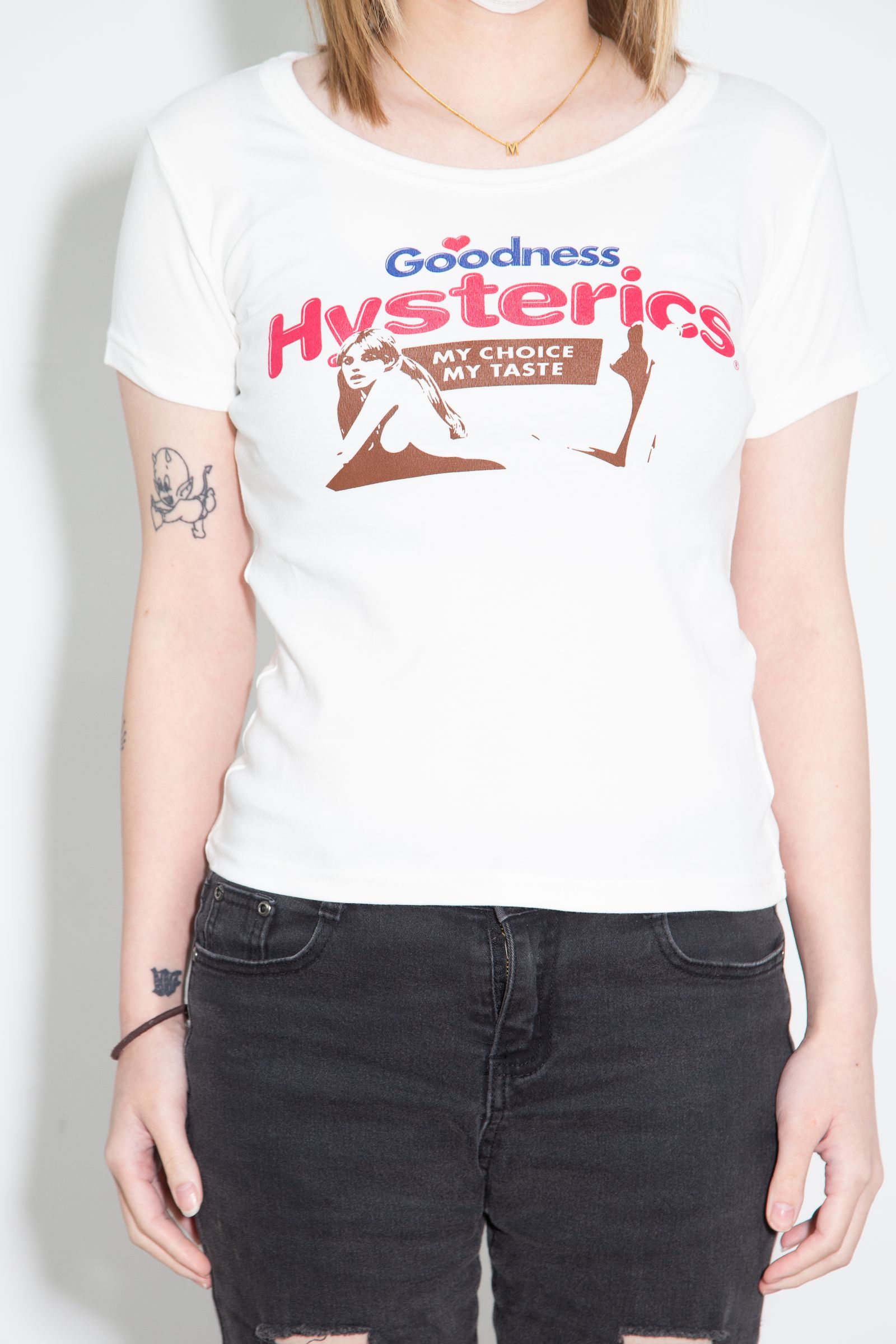 GOODNESS チビTシャツ / ホワイト