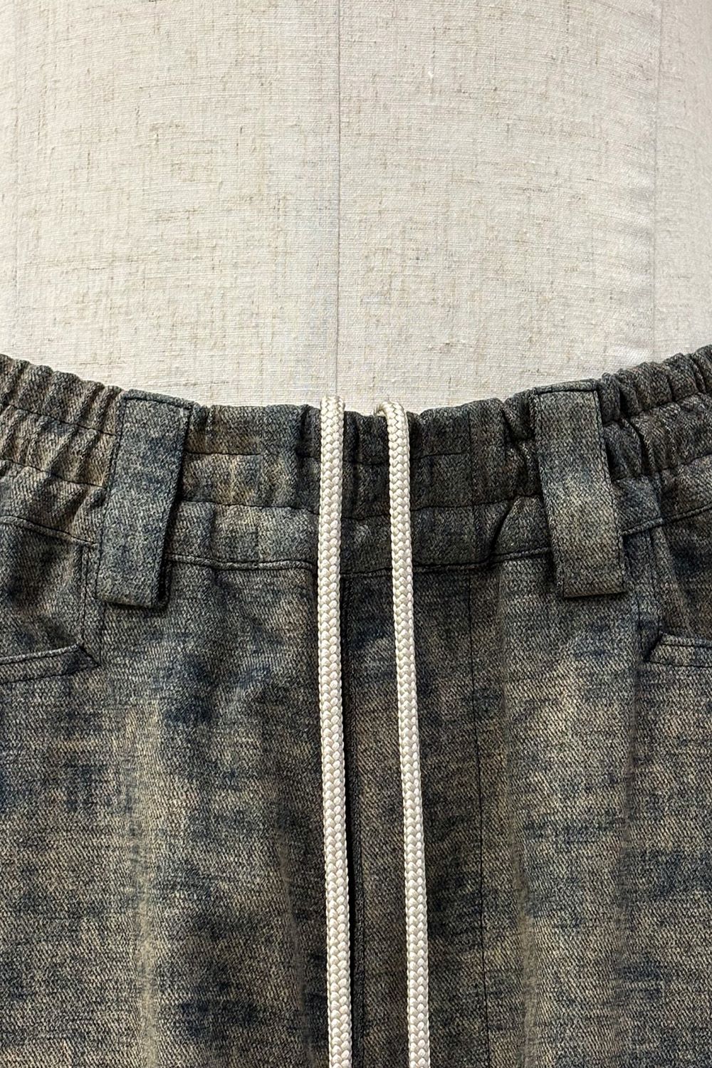 BLENDED SHADES DENIM CARGO TUCK WIDE PT / スチールブルー