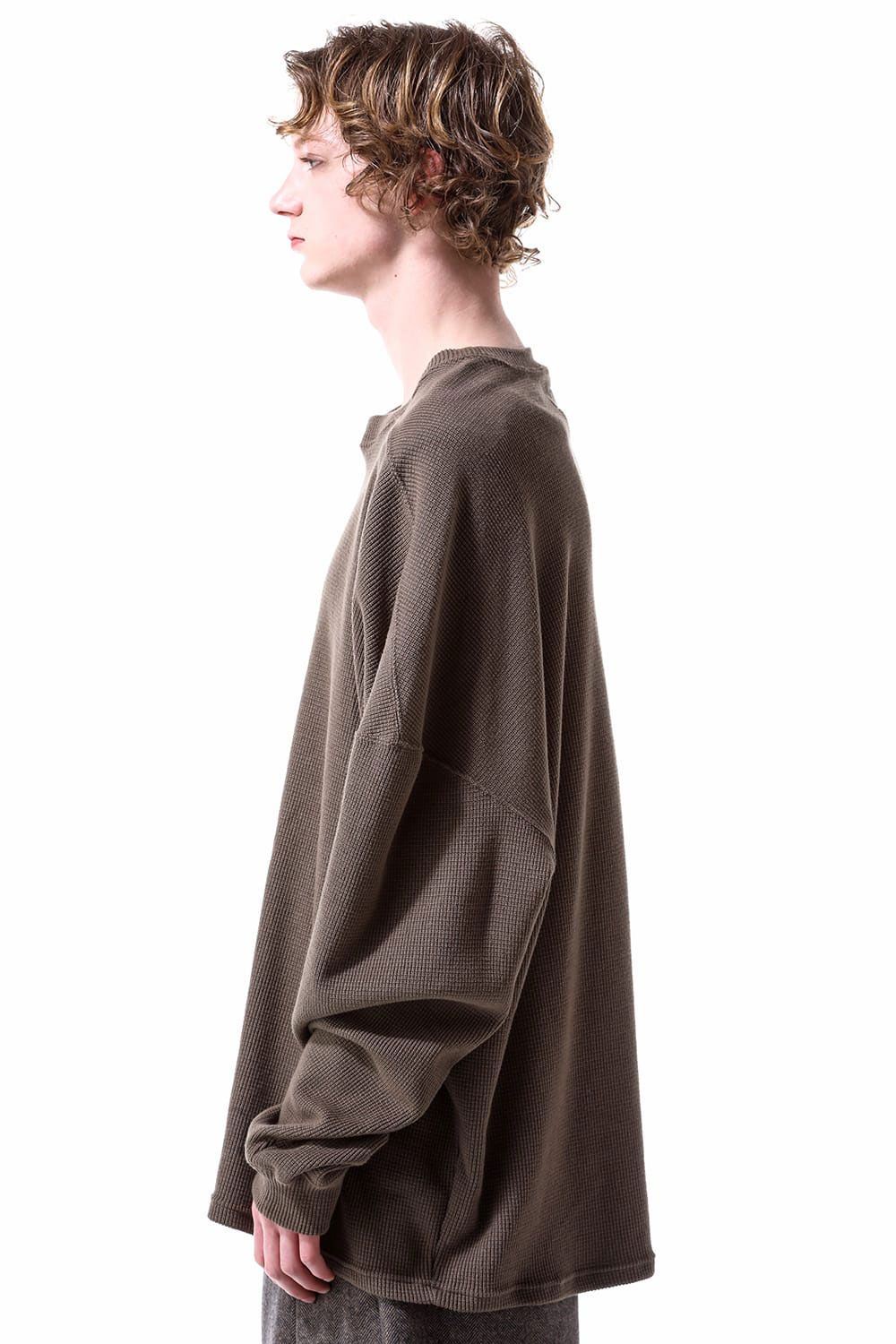 リブニットオーバーサイズトップ / Rib Knit Over Size Top / ブラック / ag-10093-2