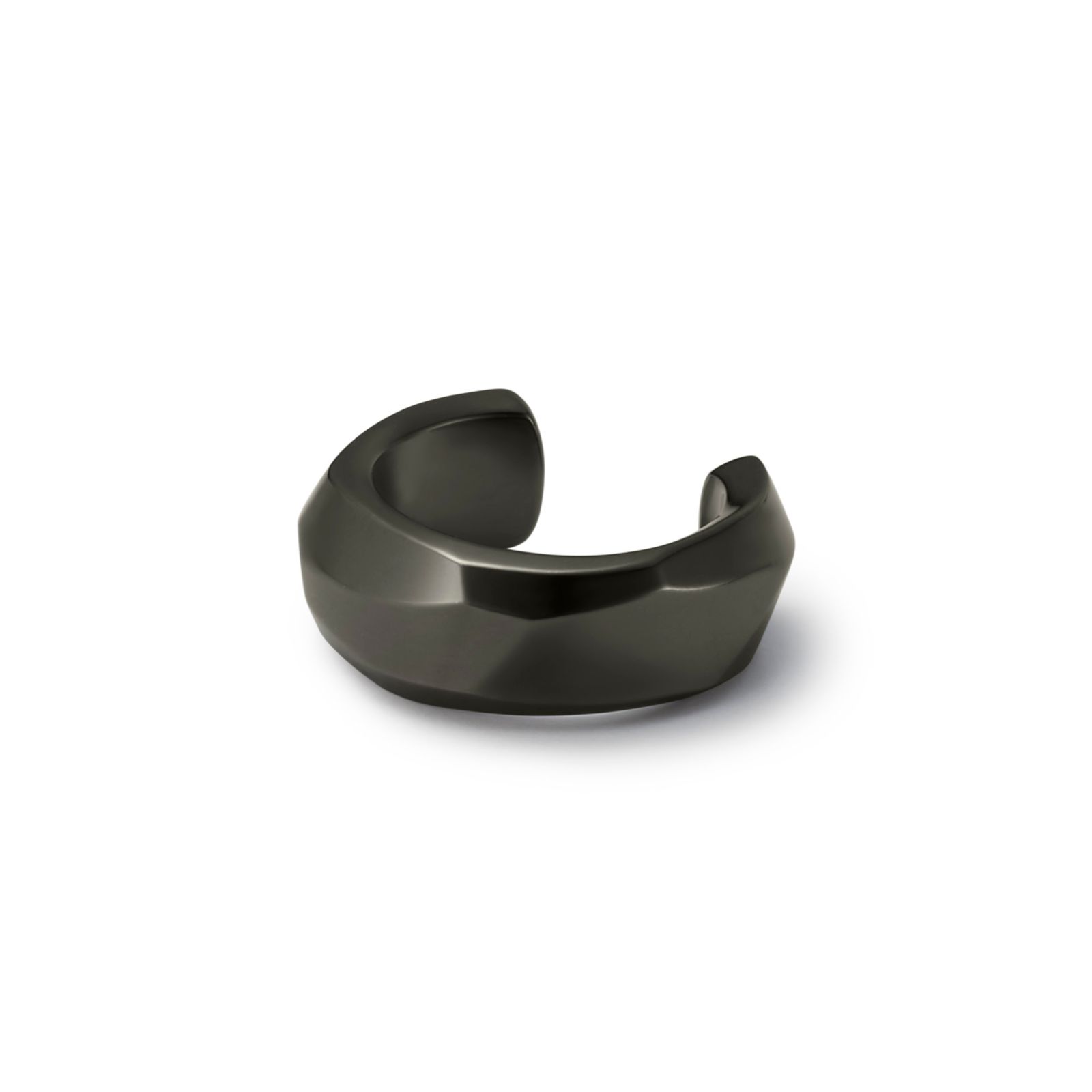 Crockery Ring Ear Cuff / ブラック