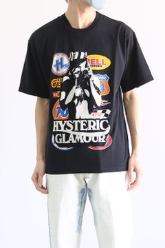 CAR LOGO CAMERA GIRL Tシャツ / ブラック
