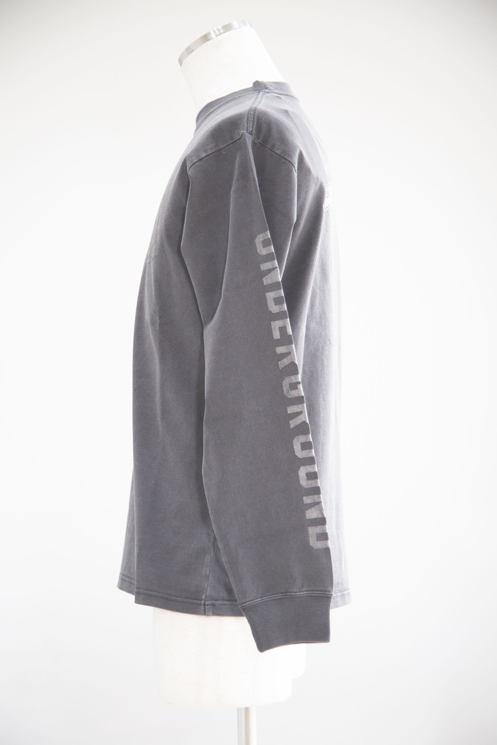 FACE & CURSIVE LOGO L/S TEE / ブラック