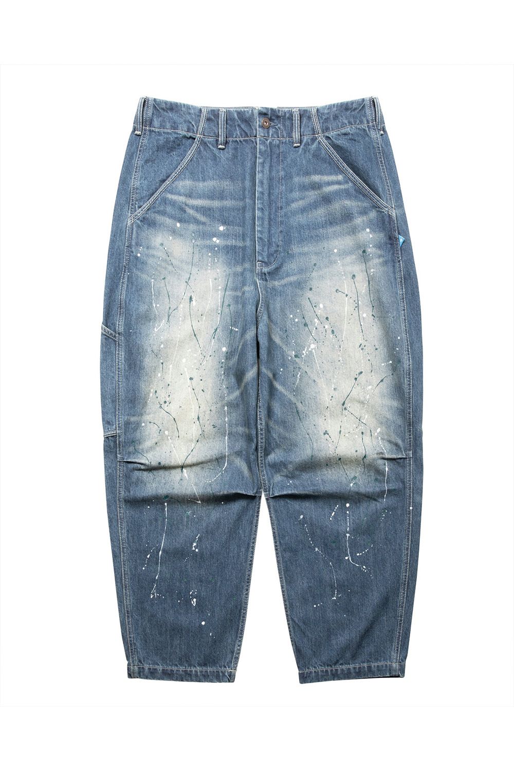 DENIM SARROUEL PANTS / ブルー