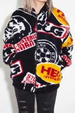 HG ROADRUNNERS柄ジャカード リブブルゾン / ブラック