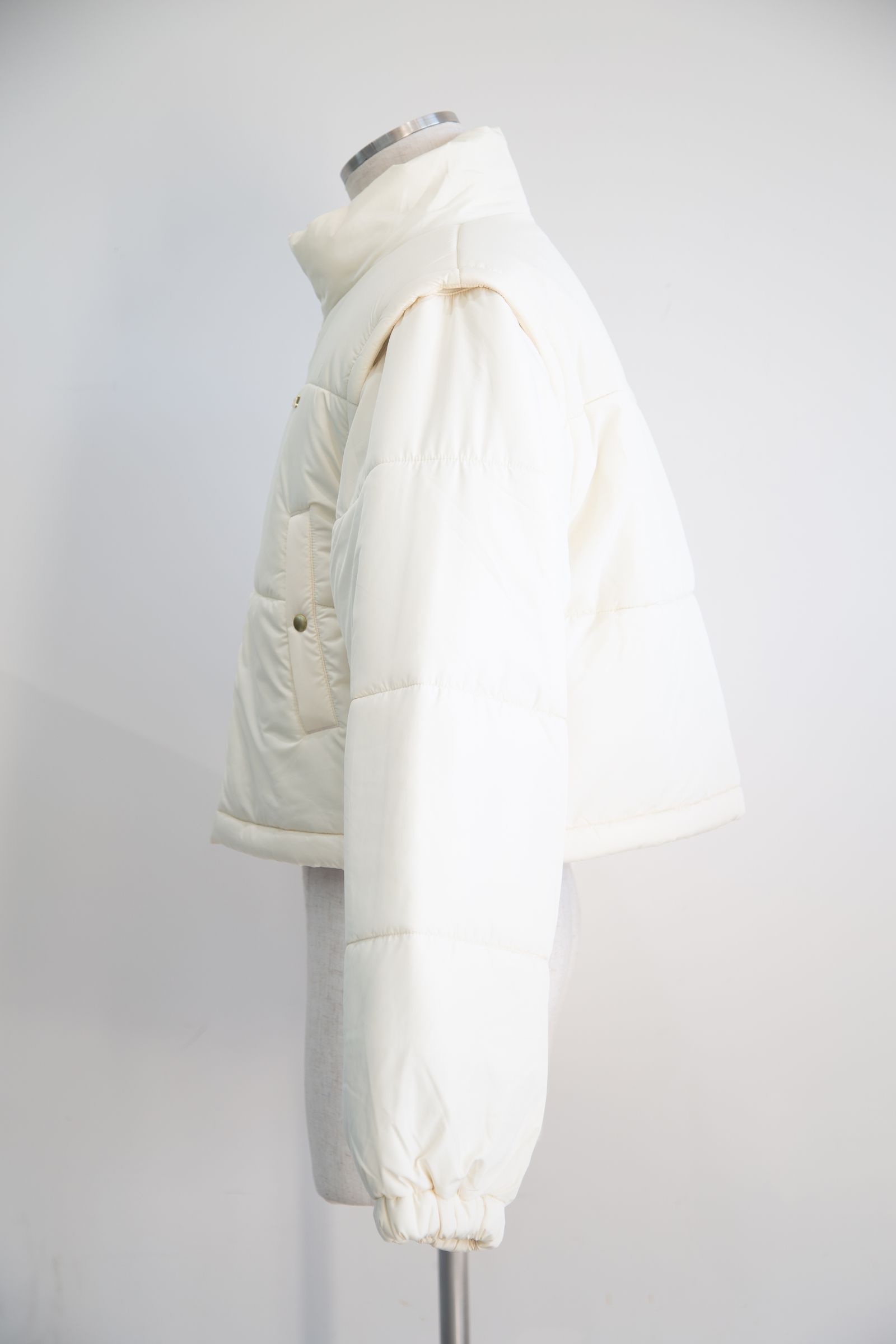 2WAY PADDED JACKET / ホワイト