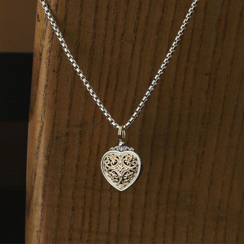 Mediterranean Heart Pendant / GP026