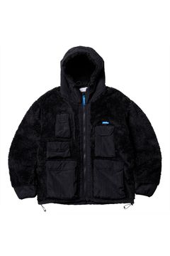 PILE FLEECE UTILITY JACKET / ブラック