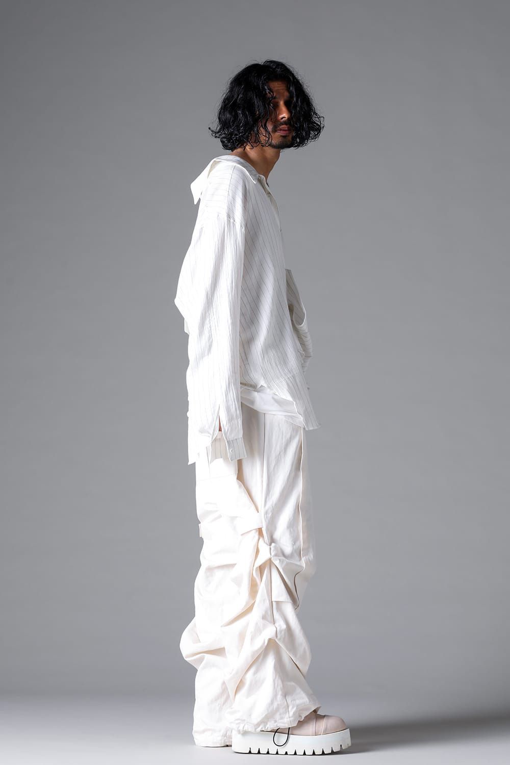 BACK FACE SHIRT / ホワイトストライプ