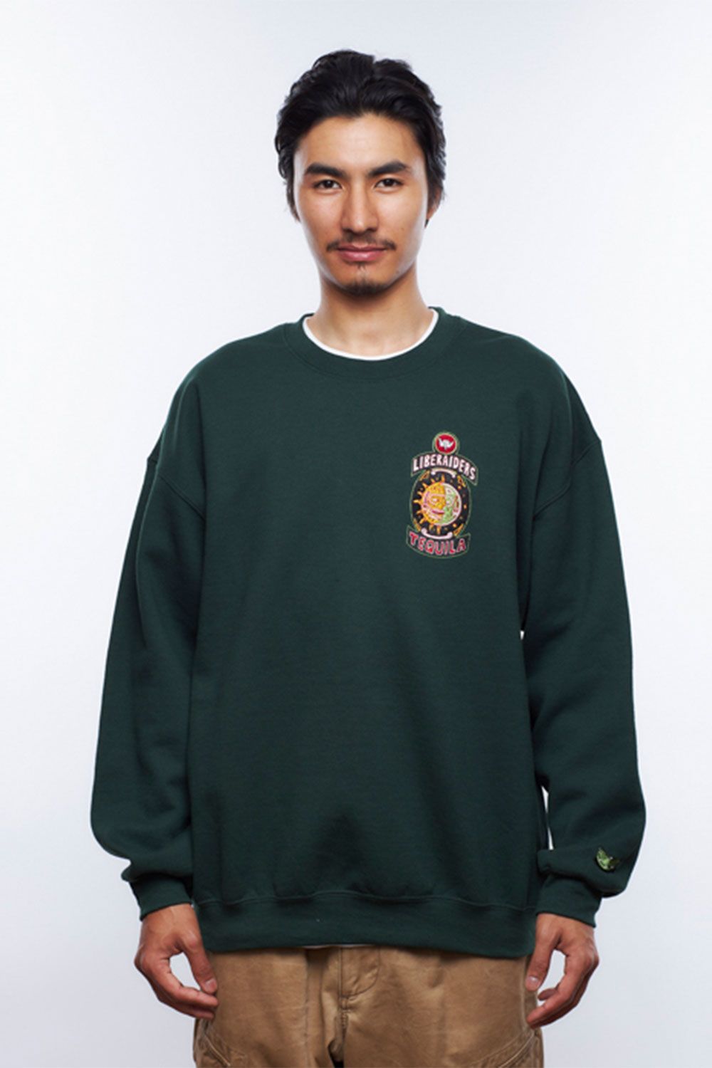 ONE FOR THE ROAD CREWNECK / グリーン
